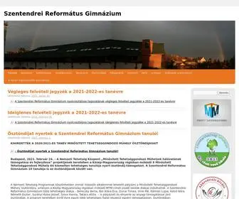 SZRG.hu(Szentendrei Református Gimnázium) Screenshot