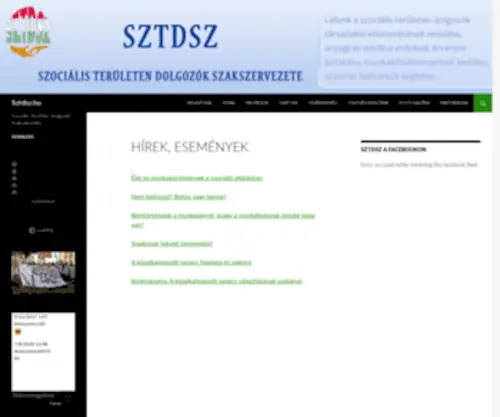 SZTDSZ.hu(Hírek) Screenshot