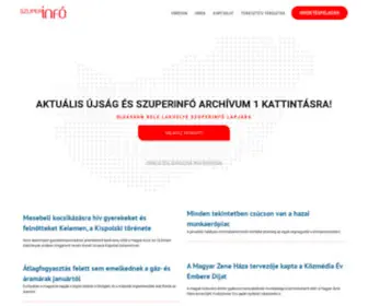 Szuperinfo.hu(Szuperinfó) Screenshot
