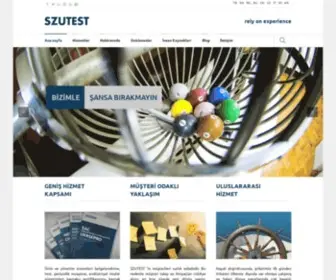 Szutest.com.tr(Szutest Onaylanmış Kuruluş 2195) Screenshot