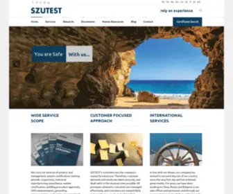 Szutest.com(Conformity Assessment) Screenshot