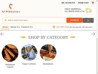 SZwholesale.net(Premium Cigars across the U.S.A) Screenshot