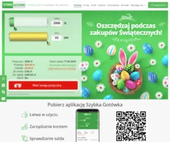 SZYbkagotowka.pl(Pożyczki online dozł) Screenshot