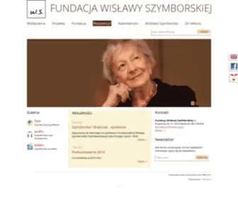SZYmborska.org.pl(Fundacja Wisławy Szymborskiej) Screenshot