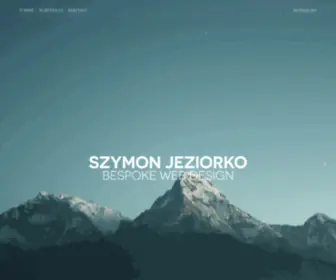 SZymonjeziorko.com(Bespoke Web Design) Screenshot