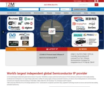 T-2-M.com(Complex Semiconductor Silicon IP Cores) Screenshot