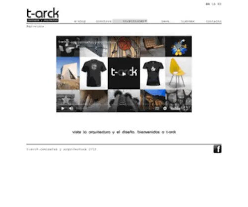 T-ARCK.com(T-arck camisetas y arquitectura) Screenshot