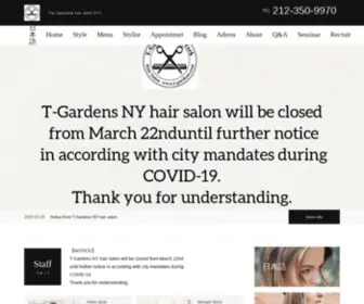 T-Gardens.com(T-gardens New York Hair Salon – Best Japanese hair salon NYC/ニューヨークで人気の日系美容院（ヘアサロン）) Screenshot