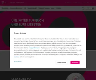 T-Mobile-Team.com(Mobilfunk, Festnetz & Internet, TV Angebote) Screenshot