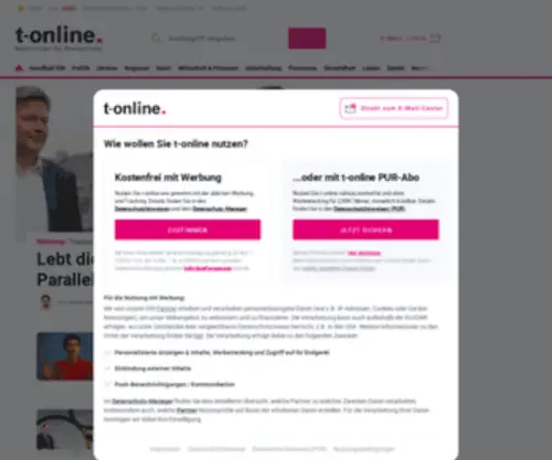 T-Online.ch(News & E) Screenshot