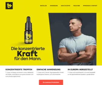 T-Plus-Drops.com(Die konzentrierte Kraft für den Mann) Screenshot