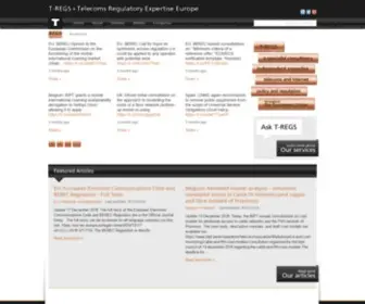 T-Regs.com(Telecoms Regulatory Expertise Europe) Screenshot