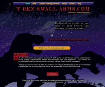 T-Rex-Small-ARMS.com(Home) Screenshot