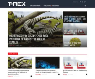 T-Rex.com(Evolution News & Views) Screenshot