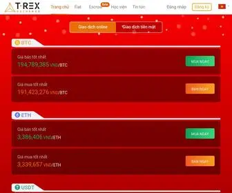 T-Rex.exchange(Trading platform for Bitcoin BTC) Screenshot