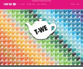 T-Wetea.com(T-WE TEA, Handcrafted Tea with Heart) Screenshot