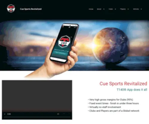 T140.com(Cue Sports Worldwide Rules) Screenshot