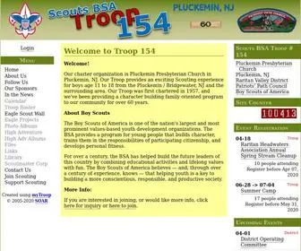 T154.org(Scouts BSA Troop 154) Screenshot