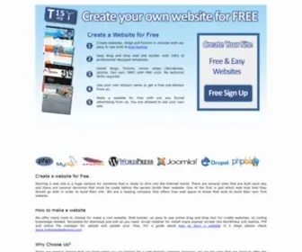 T15.org(Create a Website for Free) Screenshot