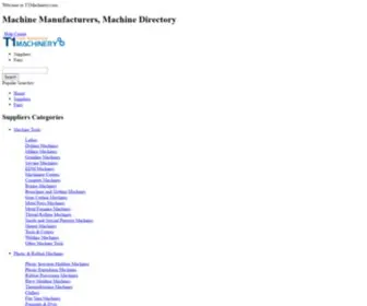 T1Machinery.com(Machine Manufacturers) Screenshot