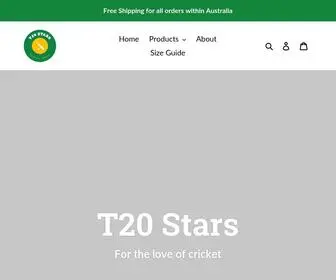 T20Stars.com(T20 Stars Store) Screenshot