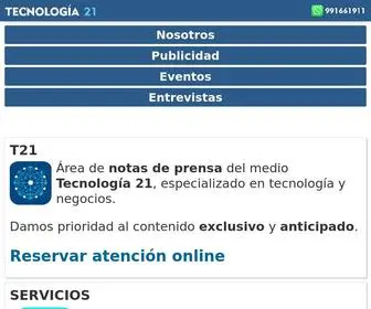 T21.pe(Tecnología y Negocios) Screenshot