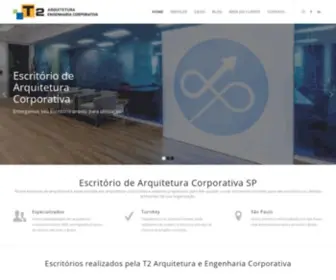 T2Arquitetura.com.br(T2 é a Empresa e Escritório de Arquitetura Corporativa SP) Screenshot