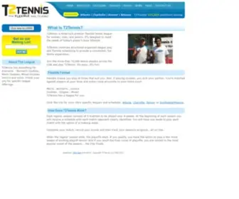 T2Tennis.com(The Flexible Way to Play) Screenshot