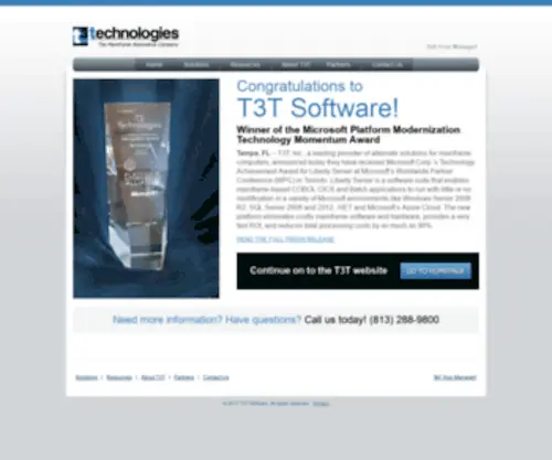 T3T.com(The Mainframe Alternative Company) Screenshot