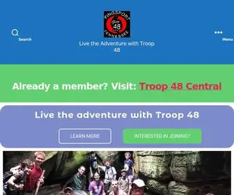 T48.org(Live the Adventure with Troop 48) Screenshot