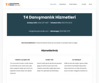 T4Danismanlik.com(T4 Danışmanlık Antalya) Screenshot