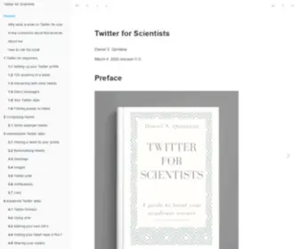 T4Scientists.com(Twitter for Scientists) Screenshot