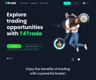 T4Trade.com(Discover a range of assets and start trading with T4Trade) Screenshot