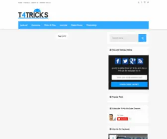 T4Tricks.in(Multi-Niche blog /) Screenshot