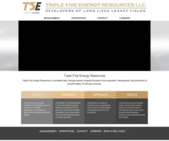 T5Energy.com(Triple Five Energy Resources LLC) Screenshot