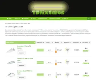 T5Fixtures.com(T5 grow light fixtures) Screenshot