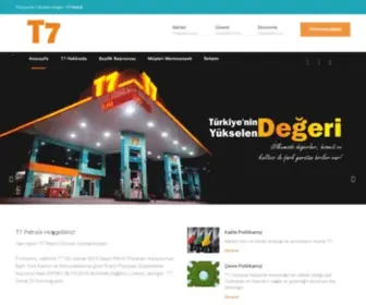 T7Petrolleri.com(Türkiye'nin Yükselen Değeri) Screenshot