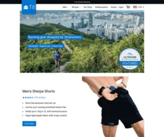 T8.run(Performance Trail Running Gear Designed by Ultrarunners) Screenshot