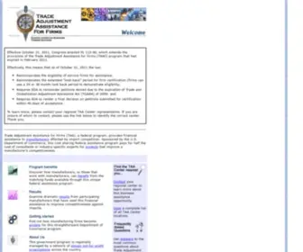 Taacenters.org(Trade Adjustment Assistance) Screenshot
