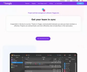 Taagly.com(Project management software) Screenshot