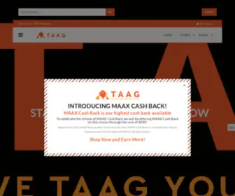 Taagrewards.com(Shop and earn cash back at TAAG Rewards) Screenshot