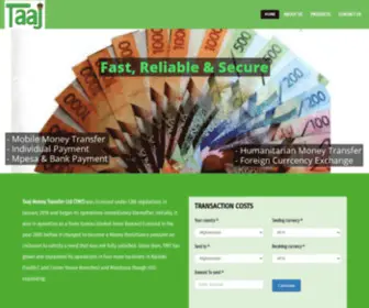 TaajMoneytransfer.co.ke(This professional design html template) Screenshot