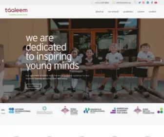 Taaleem.ae(We are one of the largest education providers in the united arab emirates and our main activity) Screenshot