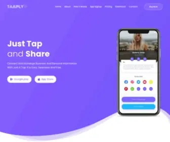 Taaply.com(Just Tap & Share) Screenshot