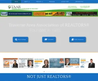 Taar.com(REALTOR Association in Northern Michigan) Screenshot
