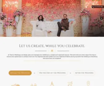 Taariniweddings.com(The wedding event management in Bangalore) Screenshot