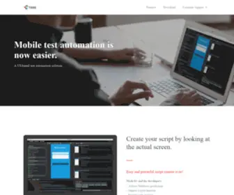 Taasmobile.com(Test as a Service) Screenshot