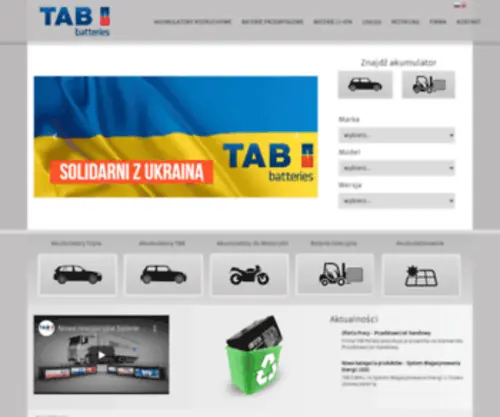 Tab-Polska.pl(Akumulatory samochodowe Topla) Screenshot