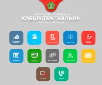 Tabanankab.go.id(Website Portal Resmi Pemerintah Kabupaten Tabanan) Screenshot