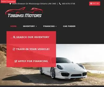 Tabangimotors.com(Cars) Screenshot